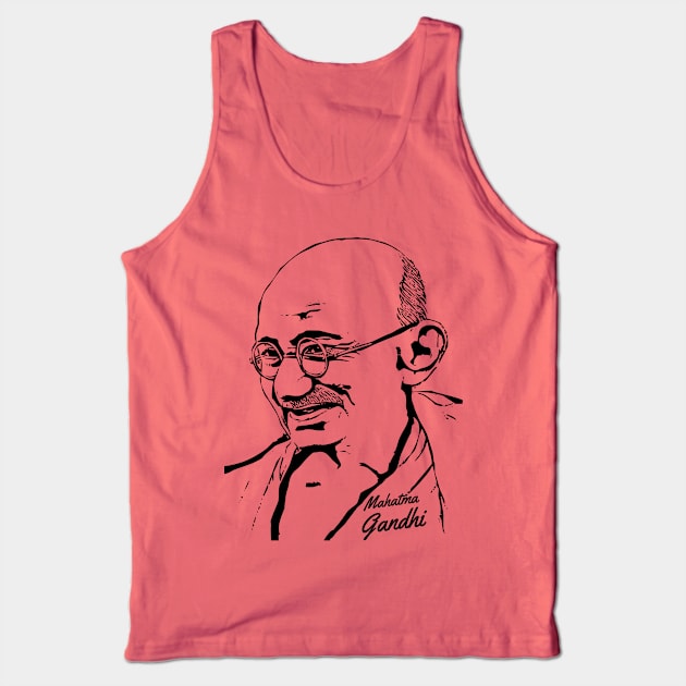 Mahatma Gandhi Tank Top by Casual Wear Co.